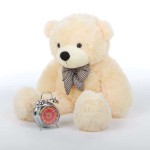 2 Feet Peach Teddy Bear with a Bow